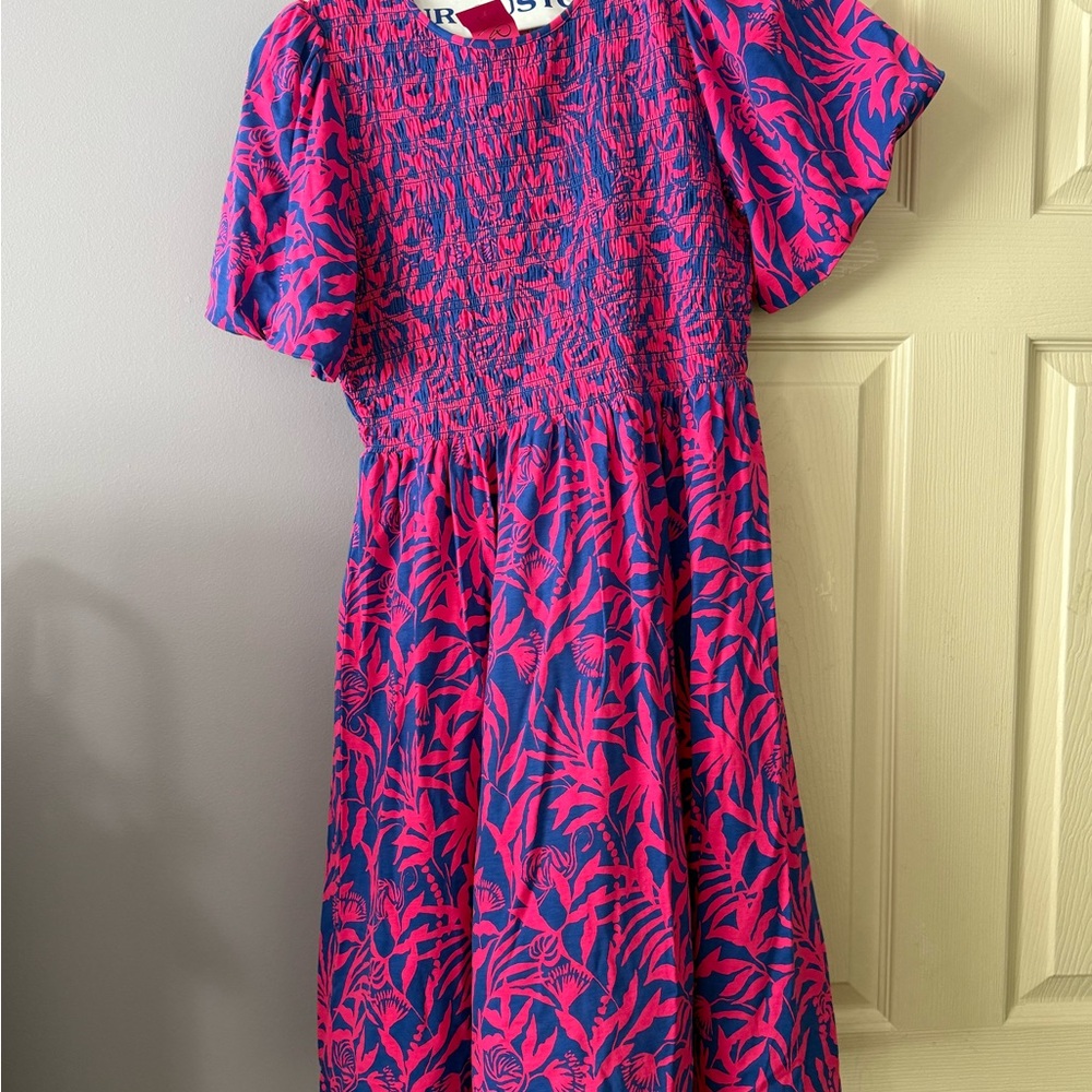 Lilly Pulitzer Vibrant Pink and Blue dress